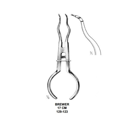 Форцепс за клампи Brewer 17cm Medenta