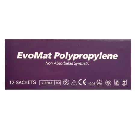 Нерезорбируем синтетичен конец EvoMat Polypropylene - 5/0