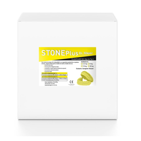 Gips HiroStone PLUS synthetic hard-yellow 20kg клас III Dr.Mayer