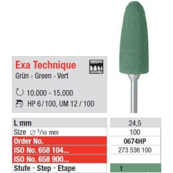 Polipanti Acrilate Exa Technique HP Verde - 6 buc. 