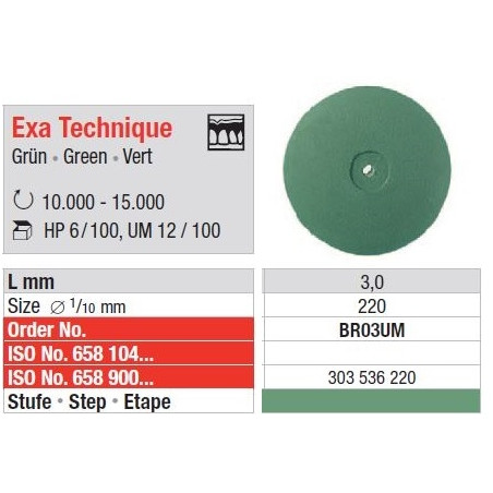 Freze Exa Technik unmounted - green  BR03 UM-12