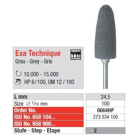 Polipanti Acrilate Exa Technique Gri HP - 6 bucati