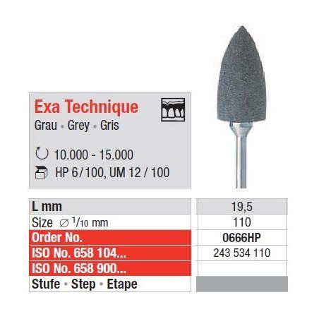 Polipanti Acrilate Exa Technique Gri HP - 6 bucati