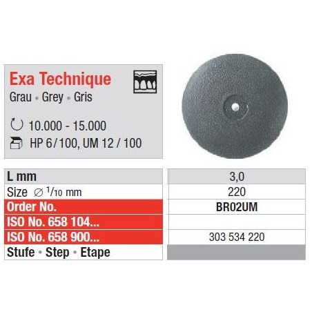 Freze Exa Technik unmounted - grey  BR02 UM-100