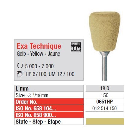 Polipanti Acrilate Exa Technique HP Galbeni - 6 buc.