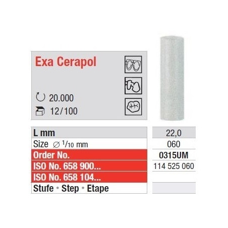 Polipanti Ceramica Exa Cerapol Gri nemontate - 12 buc