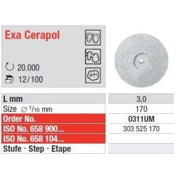 Polipanti Ceramica Exa Cerapol Gri nemontate - 12 buc