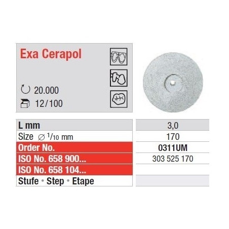 Polipanti Ceramica Exa Cerapol Gri nemontate - 12 buc