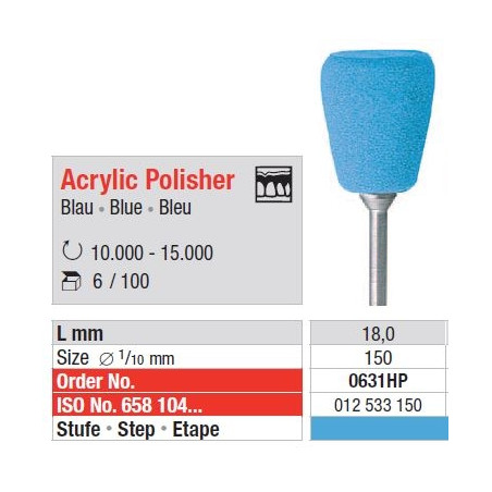 Polipanti Acrilate Acrylic Polisher Albastru Inchis HP - 100 buc.