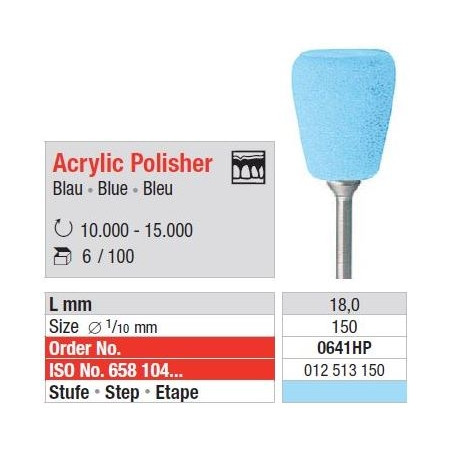 Polipanti Acrylic Polisher Albastru Deschis HP - 6 buc.