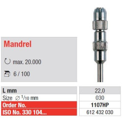 Мандрела от неръждаема стомана Occlupol - 100 броя - 1107HP