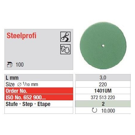 Polipanti CrCo Nemontati Steelprofi Verzi - 100 buc. 