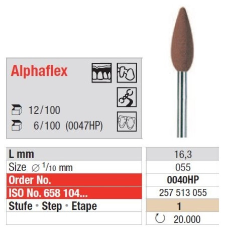 Polipanti Alphaflex montati - Pasul 1: Maro - 100 buc.