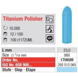 Freze Titanium pol. unmounted - blue  1706 UM-100