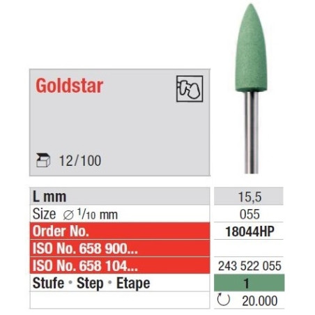 Polipanti Goldstar - Pasul 1: Verde - 12 buc.