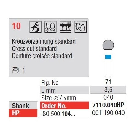 Фреза TC Cutter Cross Cut Standard 10