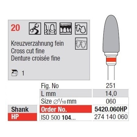 Freze TC Cutter Cut Fine 20