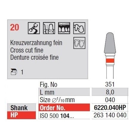 Freze TC Cutter Cut Fine 20