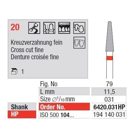 Freze TC Cutter Cut Fine 20