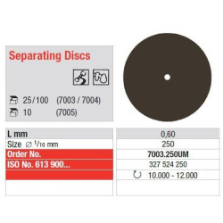 Discuri Separatoare Maro - 100 buc.