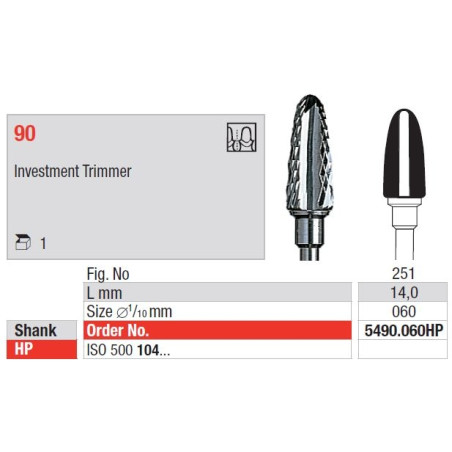 Freze TC Cutter Investment Trimmers 90