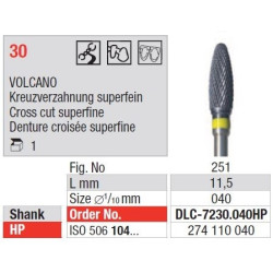 Freze TC Cutter VOLCANO Cross Cut Fine 30