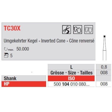 Freze TC 30X HP - cap con inversat