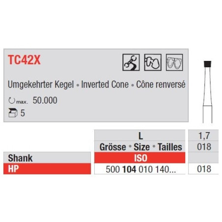 Freze TC42X HP - cap con inversat