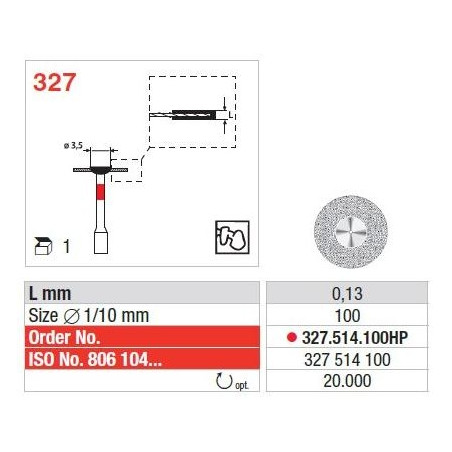 Freze Diamond disc  327 514 080HP