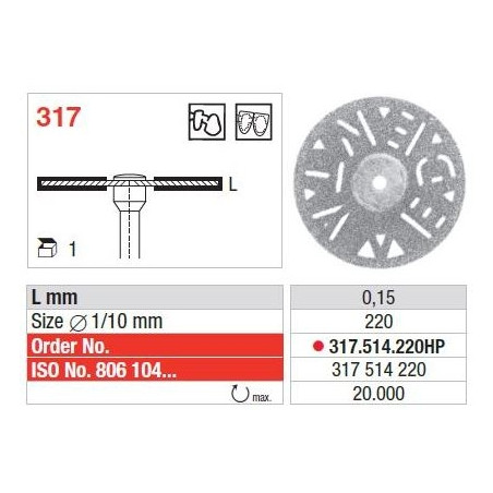 Freze Diamond disc - Superflex  317 514 220HP