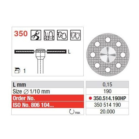 Freze Diamond disc - Superflex  350 514 190HP