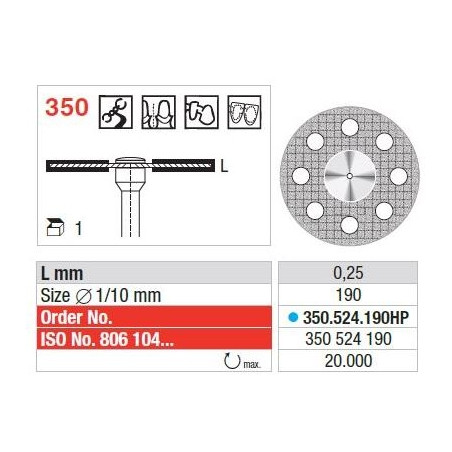 Freze Diamond disc - Superflex  350 514 190HP