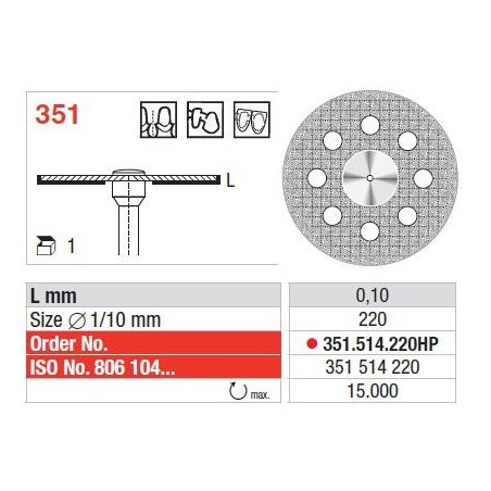 Freze Diamond disc - Superflex  351 514 220HP