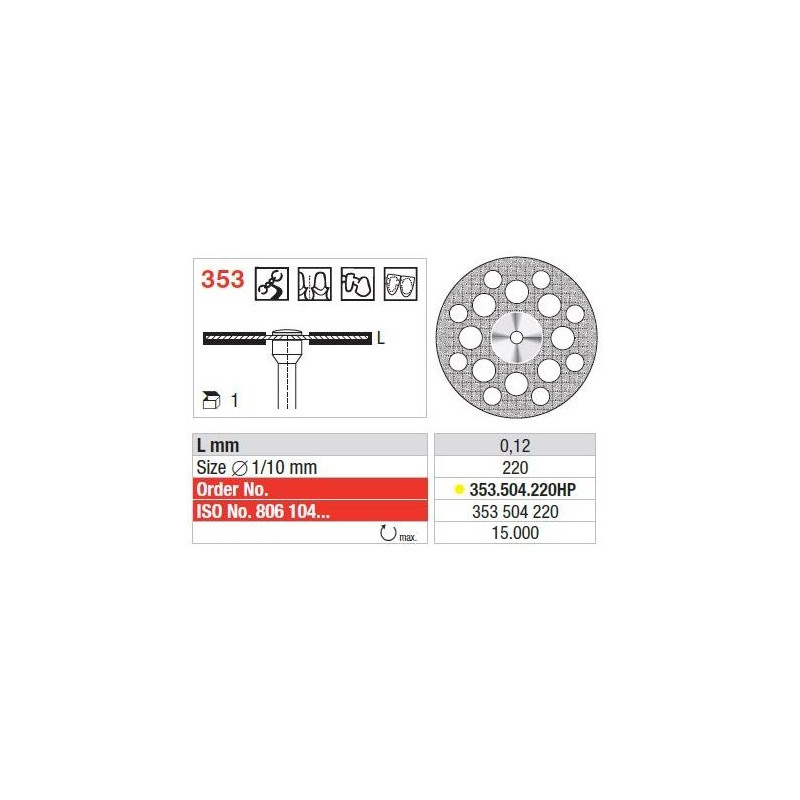 Freze Diamond disc - Superflex  353 504 220HP