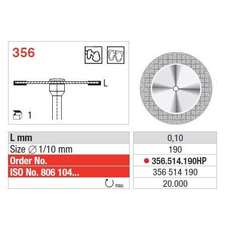 Freze Diamond disc - Superflex  356 514 190HP