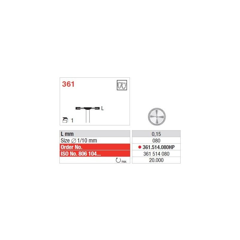 Freze Diamond disc - Superflex  361 514 080HP