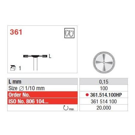 Freze Diamond disc - Superflex  361 514 080HP