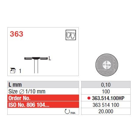 Freze Diamond disc - Superflex  363 514 100HP