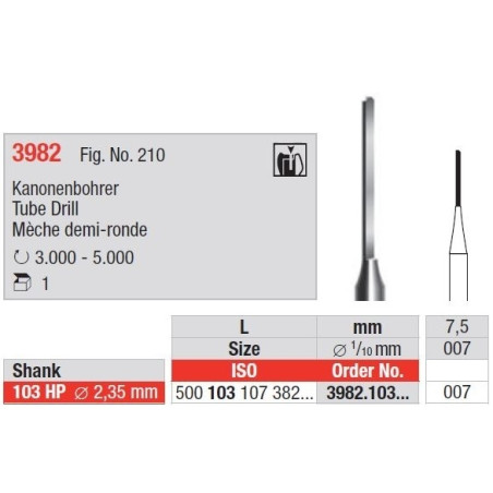 Freze Tube Drill 3982 103HP