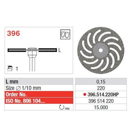 Freze Diamond disc - Superflex  396 514 220HP