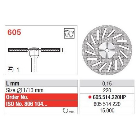 Freze Diamond disc - Superflex  605 514 220HP