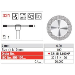 Freze Diamond disc - Flex  321 514 190HP