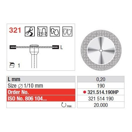 Freze Diamond disc - Flex  321 514 190HP