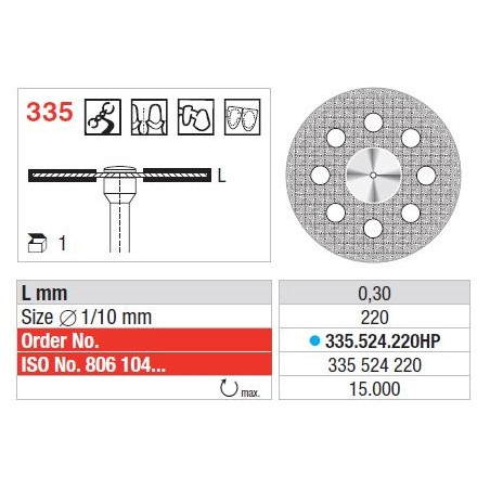 Freze Diamond disc - Flex  335 524 220HP