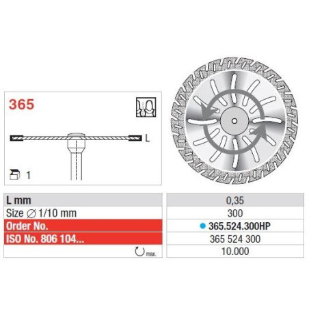 Freze Diamond disc - Flex  365 524 300HP