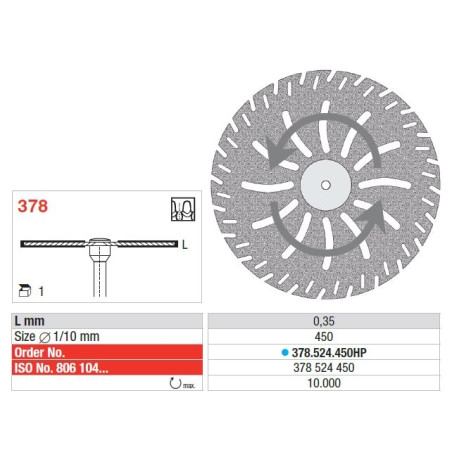 Freze Diamond disc  378 524 450HP