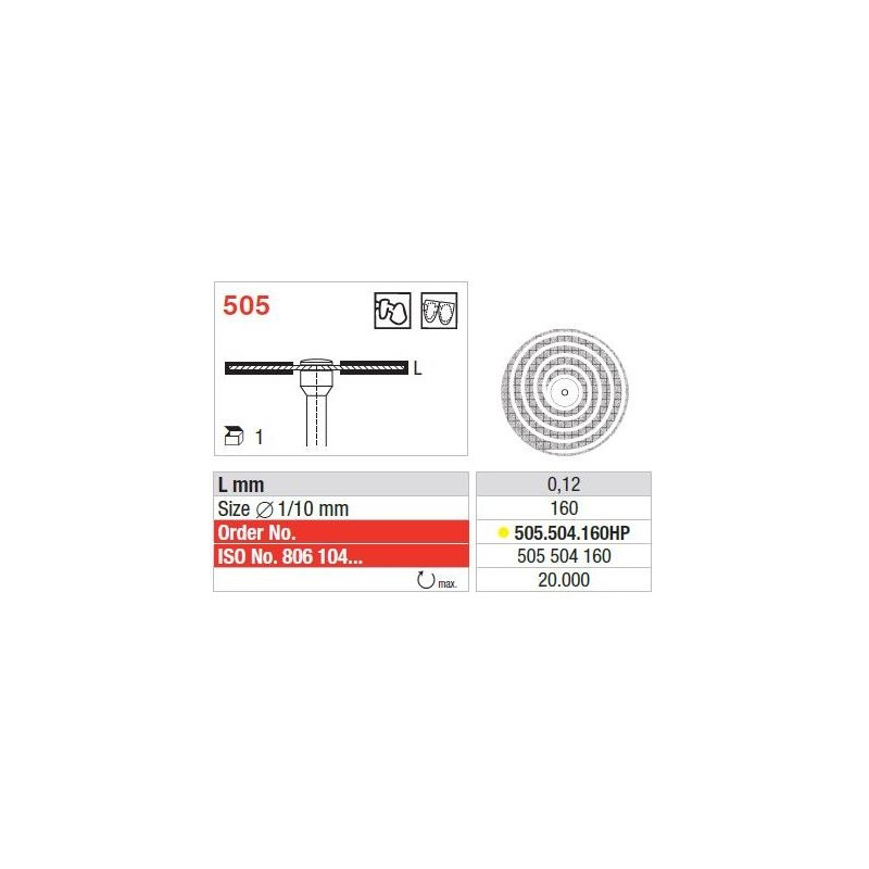 Freze Diamond disc - S.Flex turbo  505 504 160HP