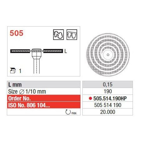 Freze Diamond disc - S.Flex turbo  505 504 160HP