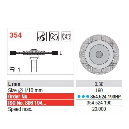 Freze Diamond disc - MultiCut  354 514 190HP