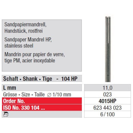 Държател за шкурка 4015 HP - 100 броя